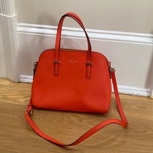 Kate Spade orange Cedar Street Maise bag with shoulder strap